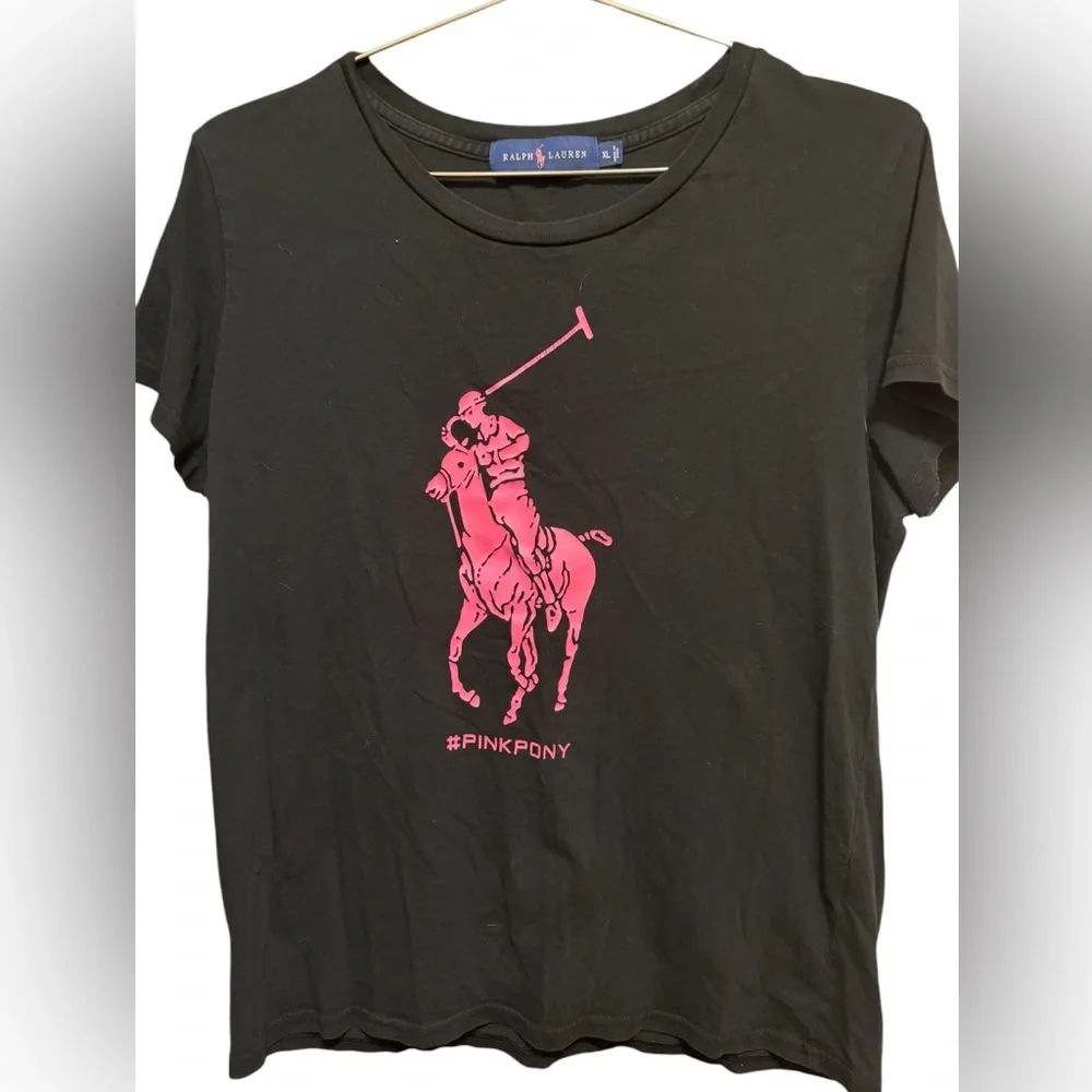 Ralph Lauren womens size XL PINK PONY tee - Picture 1 of 3
